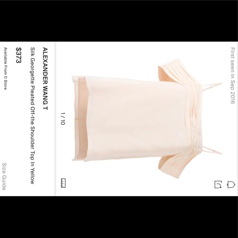 Alexander Wang Off The Shoulder Top